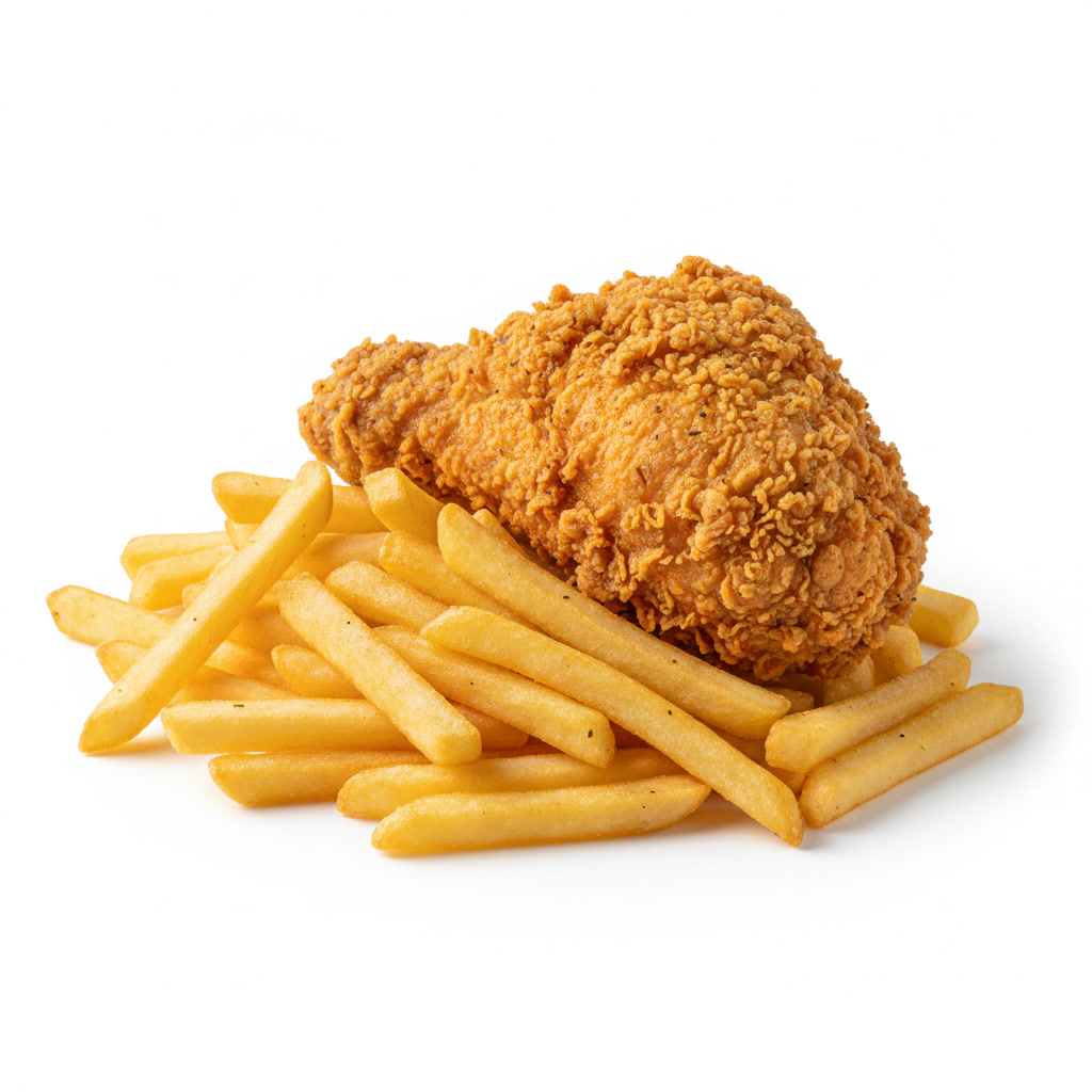 1 Pc Chicken & Chips